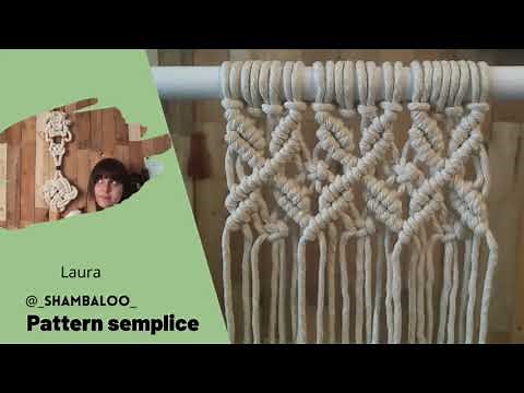 Macramé Tutorial - Simple Pattern for Beginners