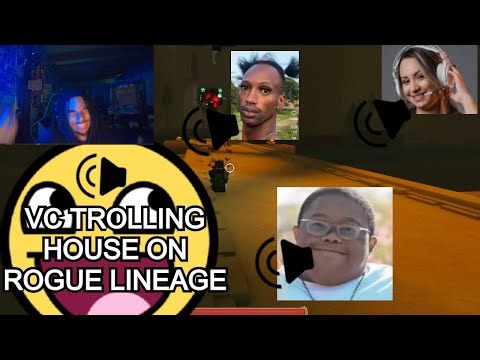 VC TROLLING HOUSE/CLAN ON ROBLOX ROGUE LINEAGE