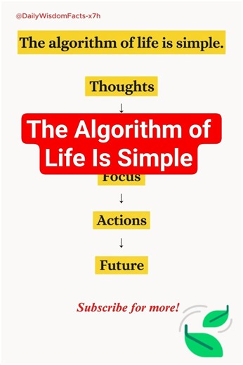 The Algorithm of Life Is Simple