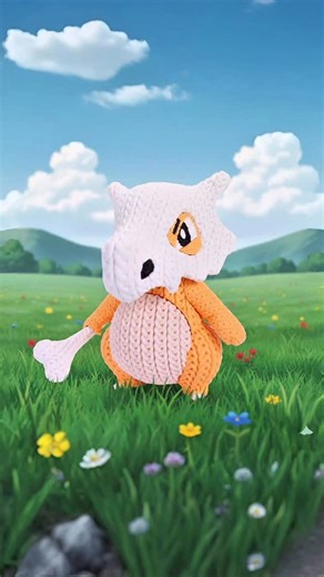 Whale 3D Studio on Instagram: "Pokemon Cubone - Knitted - Multipart 3D Printing 👉Download STL file on my Patreon: Whale3DStudio #3dmodel #3dprinting #3dprinted #stl #diy"