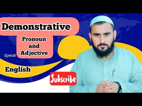 Demonstrative pronoun and Demonstrative adjective Fully explained in simple Urdu