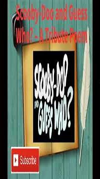 Scooby Doo and Guess Who - A Tribute Poem #storynory #digitalcampfire #nostalgia #microhorror