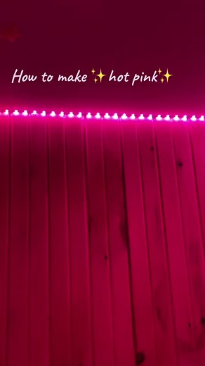 How to Change LED Lights to Hot Pink