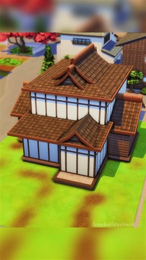 The Sims 4 Japanese House Build | No CC #sims4 #sims4build #simsnocc #sims4housebuild