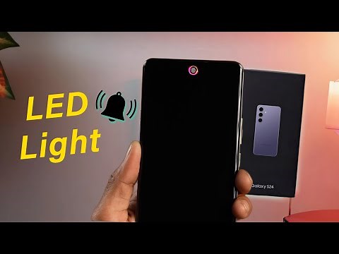 How to Set Led Notification Light on Samsung Galaxy S24, #SamsungGalaxyS24