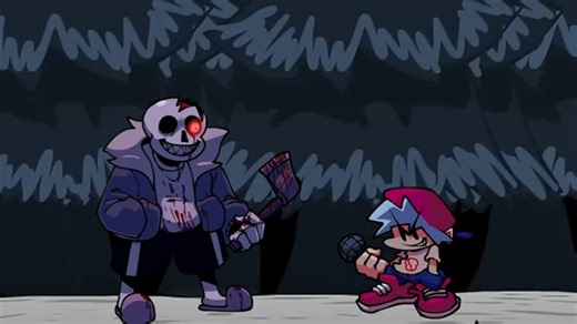 [FNF] Hey-ya (Its-a me But Horror Sans Sing it)[ FLP]