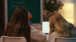 Two Teen Girls Study Class Solving Stock Footage Video (100% Royalty-free) 3709450313 | Shutterstock
