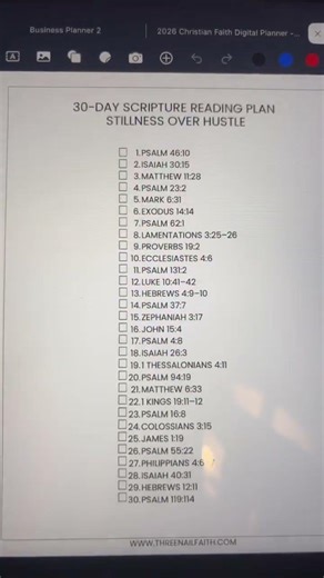 Writing my prayers,scripture & affirmations & planning inside the Christian Faith digital planner