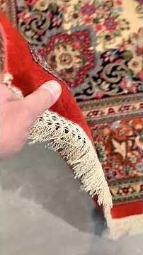 Rare Wool Qom Persian Carpet: Wool Pile & Silk Foundation Rug