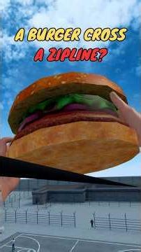 a burger cross a zipline? #metaquest #vr #gaming #newtonsplayground #sandboxgame