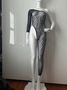 Leopard Print Catsuit: One Sleeve, One Leg Bodystocking - Festival Wear - Etsy