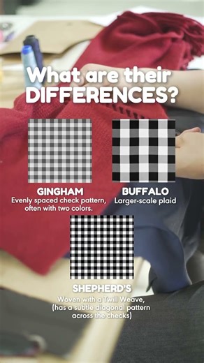 🔲 Guide to Classic Check Patterns➡️ #sewing #sewingcommunity