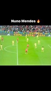 Portugal 🇵🇹 vs Spain 🇪🇸 - Nuno Mendes scored the equalizer for Portugal, capping off a brilliant individual performance. #NationsLeague #90Highlights | 90 Highlights