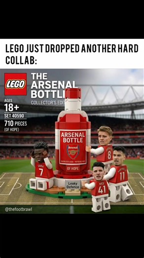 Arsenal LEGO Edition is finally here! 🏟️🧱 The Emirates is elite! #shorts #arsenal #lego