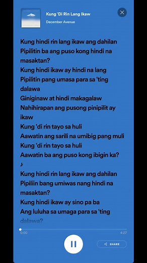 Kung 'Di Rin Lang Ikaw - December Avenue Lyrics Explained