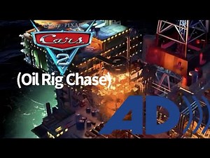 Cars 2 Oil Rig Chase Scene (Audio Description)