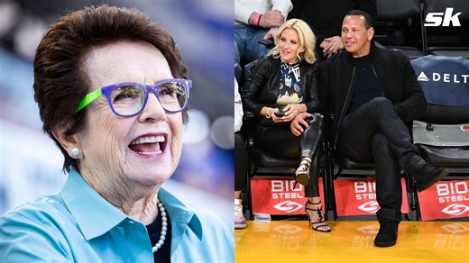 Alex Rodriguez meets tennis royalty Billie Jean King while his girlfriend Jaclyn Cordeiro spends time with her daughters