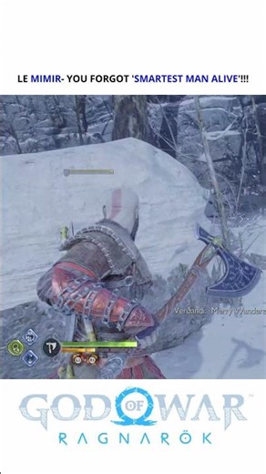 Uff, That intro of Mimir | God Of War: Ragnarok #shorts #godofwar #gaming #gow