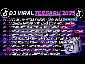 DJ TIKTOK TERBARU 2025🎵DJ SO ASU X MELODY DORA DORA🎵DJ JANGAN TUNGGU LAMA LAMA || FULL ALBUM