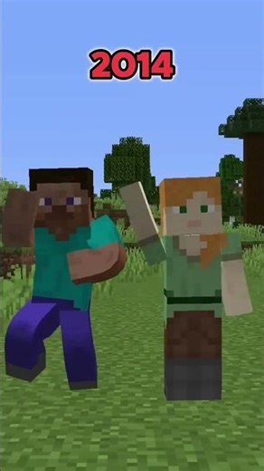 minecraft 2014 and 2024 texture #shorts #viral