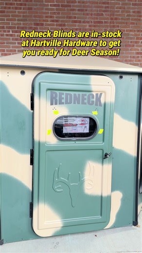 Set yourself up for success this deer season! 🦌 Designed specifically for hunters in mind, Redneck Hunting Blinds can take your season to the next level. Stay protected, warm ♨️, and hidden from sight while out on your next adventure. Find Redneck Deer Blinds today at our Hartville location, and don’t forget to pick up high-quality deer feed to enhance your experience! 💪 | Hartville Hardware