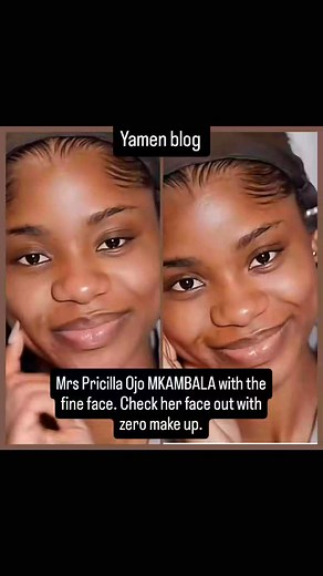 Mrs Pricilla Ojo MKAMBALA with the fine face. Check her face out with zero make up. | God gift