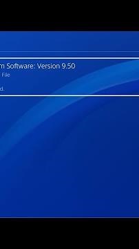 PS4 System Software Update Version 9.50