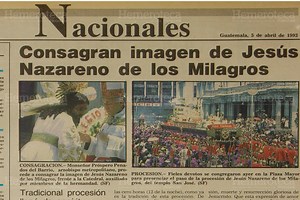Consagran al Nazareno de los Milagros