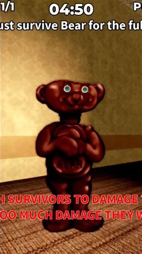 Chocolate bear alpha skin gameplay #bearalpha #roblox #fnaf #gameplay #horror #fyp #viral #trend