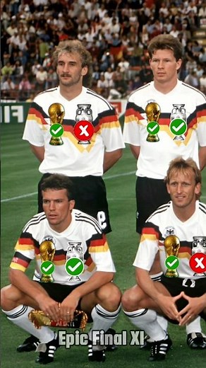 The DOUBLE KINGS! 👑 Germany 1990 Players Who Won The World Cup AND The European Championship!