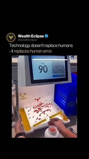 Technology doesn't replace humans- it replaces human error #technology #ai