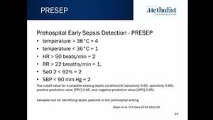 EMS Driven Protocol in Sepsis: Early Identification and Treatment in Patients With Sepsis