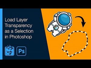 How to Load Layer Transparency as a Selection in Photoshop
