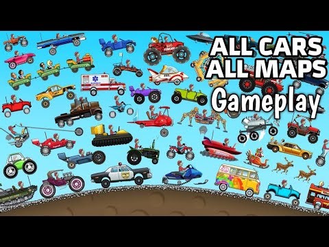 🔥 Hill Climb Racing | All Cars Full Gameplay | Best Vehicles Unlocked