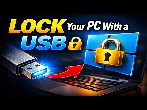 Turn Any USB Into a Windows Key 🔐 Lock & Unlock Your PC Instantly