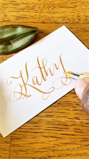 Calligraphy Dip Pen Tutorial- Kathy Subscribe more handwritten moments ✨