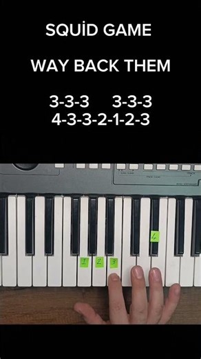 SQUİD GAME - PİANO TUTORİAL EASY