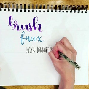 Brush lettering vs. faux calligraphy vs. hand lettering vs. my plain ol’ regular handwriting. Enjoy!  | Lettering by Karen | Facebook