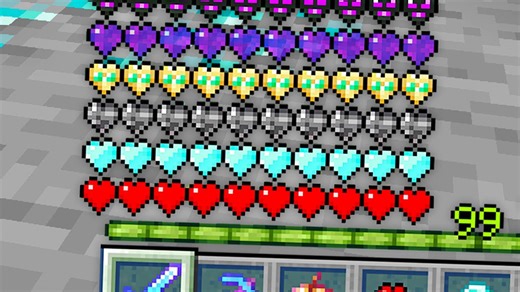 Minecraft, but there is custom health