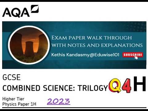 AQA GCSE (2023) Combined Science Physics - Paper 1: Q4 Higher Tier Past paper Atomic Structure