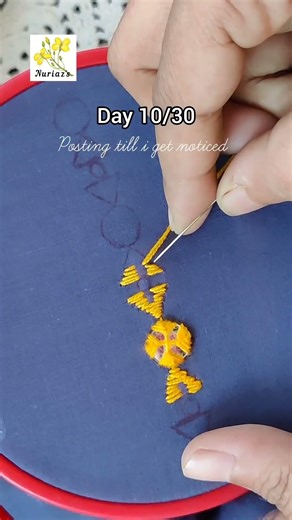 DAY 10/30 Posting till i get noticed, 30 day challenge, #shorts #30daychallenge #embroidery