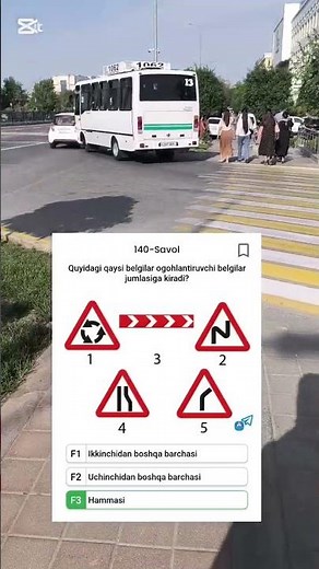 Avto test savollari 2025
