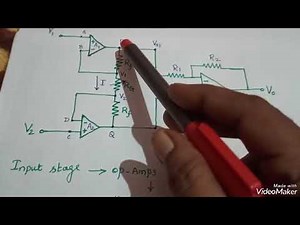 Instrumentation Amplifier/ Output Voltage Derivation/ Tamil