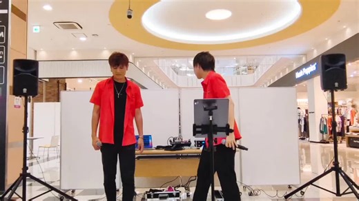 イオンモール加西北条 STAYGcover 夜空ノムコウ/SMAP 2人ver @STAYG/ステイジー 左から 榎田俊介さん @榎田俊介/STAYG 7/6神戸文化ホールワンマン！ 福見健二さん @KEN.G