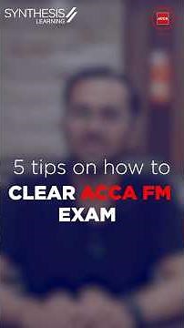 5 Expert Tips to Pass ACCA FM Exam! ✅