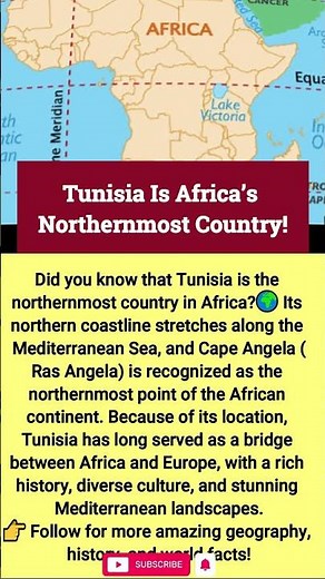 Tunisia Is Africa’s Northernmost Country!