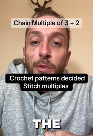 What does “multiple of 3 2” actually mean in a crochet pattern? It’s simpler than it looks. Here’s how stitch multiples really work and why the 2 doesn’t repeat. Save this for the next time you see it in a pattern 🧶