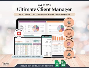 Client Tracker Excel Small Business CRM Google Sheets Client Tracker Template Invoice Tracker Generator Task Tracker Sheet Communication Log - Etsy New Zealand