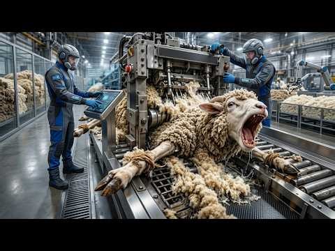 Making Wool Fabric in a Modern Factory Full Industrial Production Process