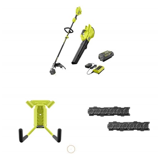 RYOBI 40V 15" Cordless String Trimmer and 550 CFM Blower Combo Kit with 4.0 Ah Battery - The Home Depot